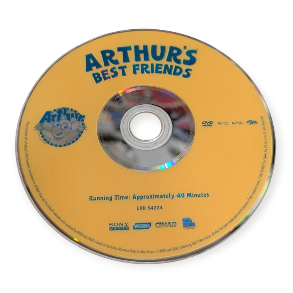 Arthur's Best Friends DVD Sony Wonder PBS Kids 3 Great Adventures 2003 LVD 54224 - Picture 2 of 7